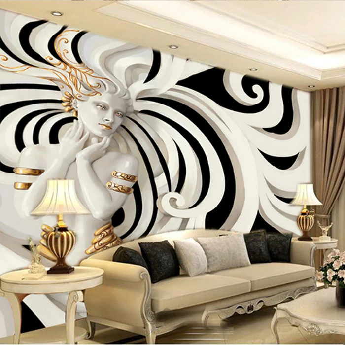 HD фотообои на заказ тисненые Цветы Фрески для ТВ фон гостиной 3d фото фрески обои