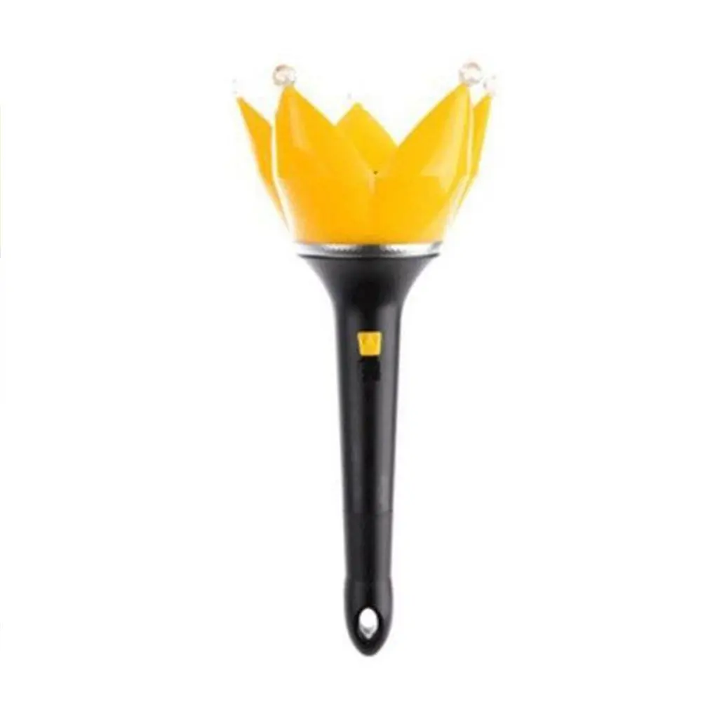 Черный Kpop Bigbang EXO GD G-Dragon VIP освещение концертов палка Корона Лотос светильник - Цвет: Черный