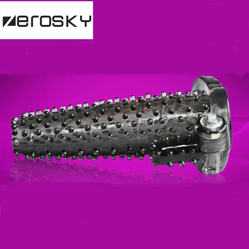 Zerosky Вибрация пениса рукав расширитель кольцо петуха вибратор многоразовый