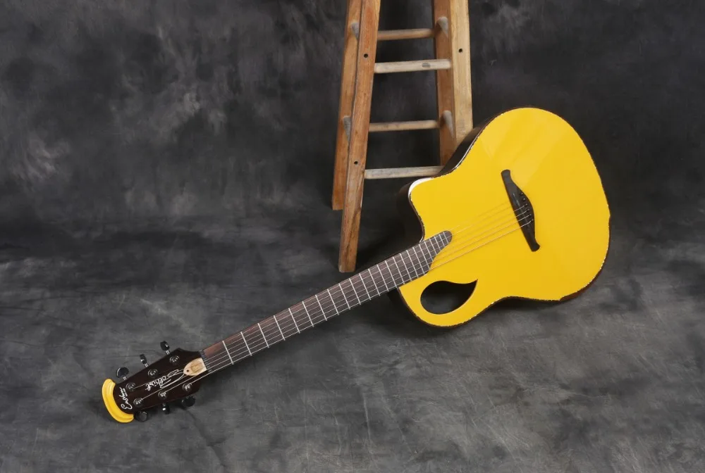 Высокое качество с круглыми спинками Овация акустико электрогитары карбидный