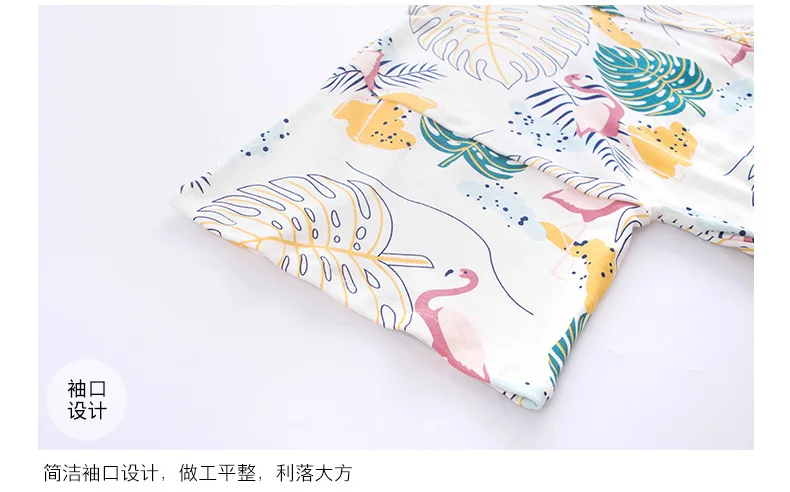 Кимоно для женщин, PyjamasSummer, хлопок, с короткими рукавами, из двух предметов, японский сексуальный пижамный комплект для девочек, открытые рубашки, домашние костюмы, одежда для сна