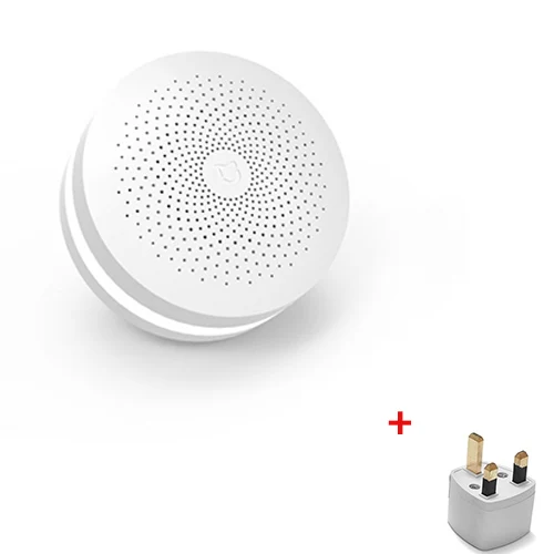 With UK Adapter Xiaomi Mijia шлюз 2-й Версии умный дом многофункциональный домашний комплект для Xiaomi Mijia датчик температуры дверей и окон - Цвет: With UK Adapter