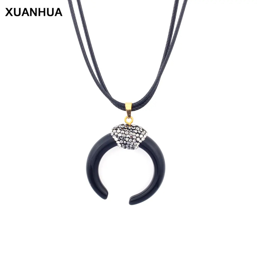 Цепочка XUANHUA ожерелья и подвески Роговая цепочка женская бижутерия богемные