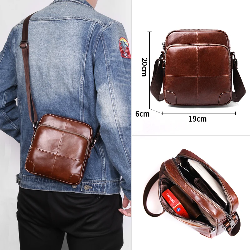 Cobbler Legend 100% Мужская сумка из натуральной кожи мужские сумки через плечо Bolsas