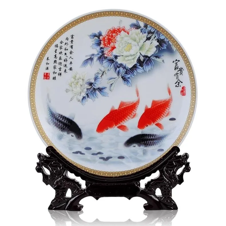 Лучший бизнес подарок 2020-винтажная ручная работа фэн шуй Рыбное богатство