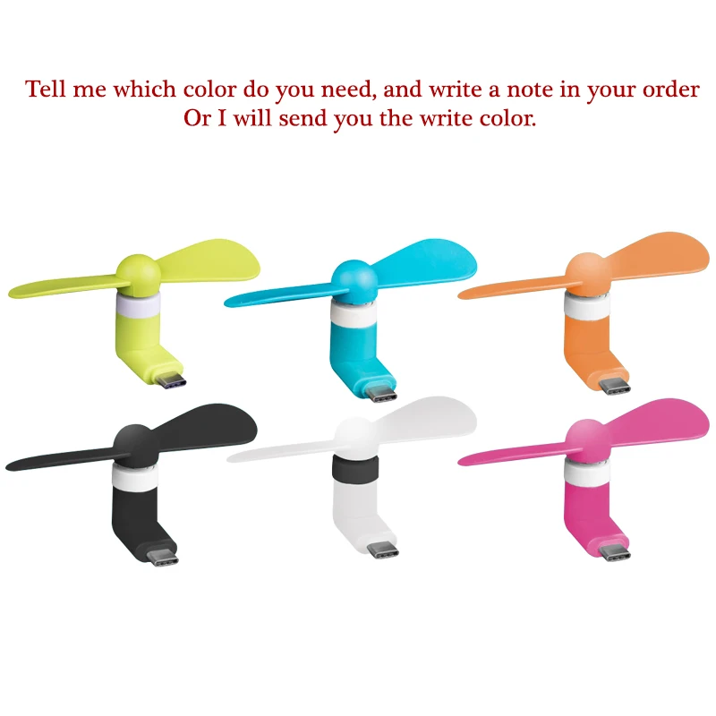 Type C Мини 2/3 в 1 портативный Micro USB вентилятор тип-c телефонные вентиляторы для iPhone 5 6S 7 Plus 8 X XS XR вентилятор для samsung htc Android OTG телефонов - Цвет: Type C