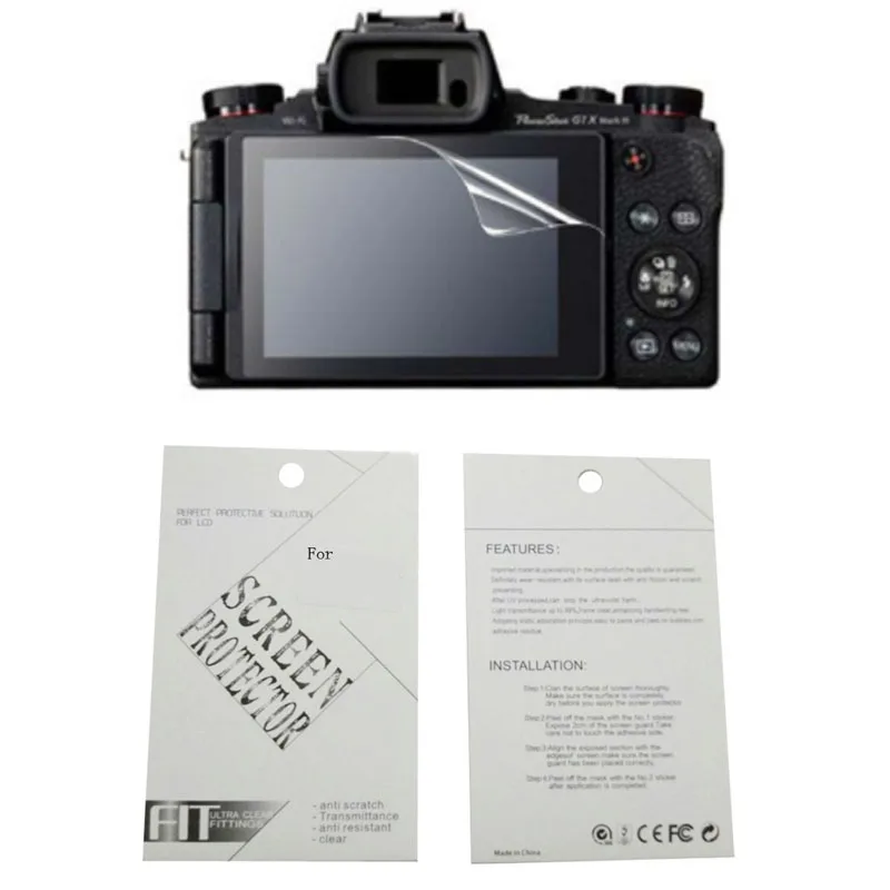 2 шт. Новая мягкая защитная пленка для экрана камеры Canon G1X II III G3X G5X G7X G9X G10X G7XII S120 S200