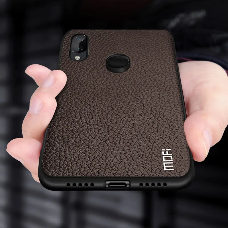 Brown Для Xiaomi Redmi 7 Чехол для Redmi 7 Pro чехол MOFi Силиконовый противоударный чехол Capas чехол из искусственной кожи Folio Coque - Цвет: Brown