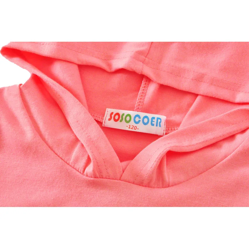 SOSOCOER Boys T Shirt New Autumn Big Sister Long Sleeve Hooded Girls T-shirts Kids Baby Clothes Cute Arrow Toddler Shirts | Детская