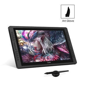 Цифровой планшет HUION Kamvas Pro 22 21,5, 2019 дюйма, графический монитор, экран для рисования с 10 нажимными клавишами, антибликовое стекло