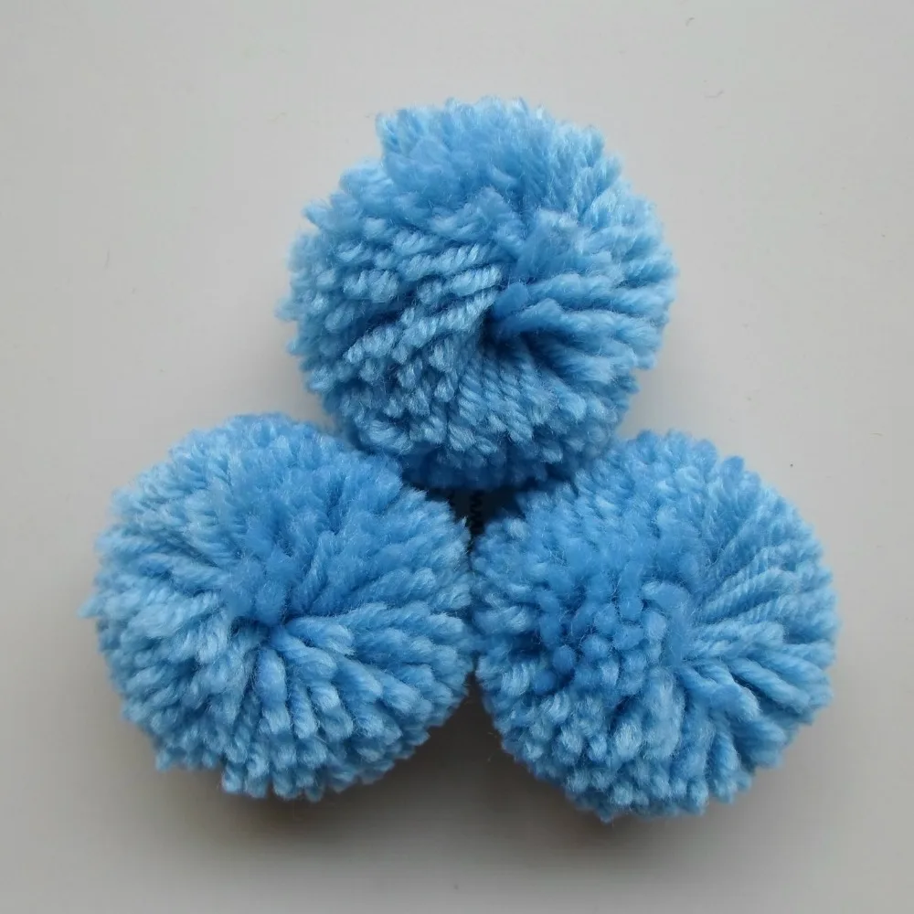 Смешанные цвета большие помпоны 5 см ручная работа пряжа помпон шары для