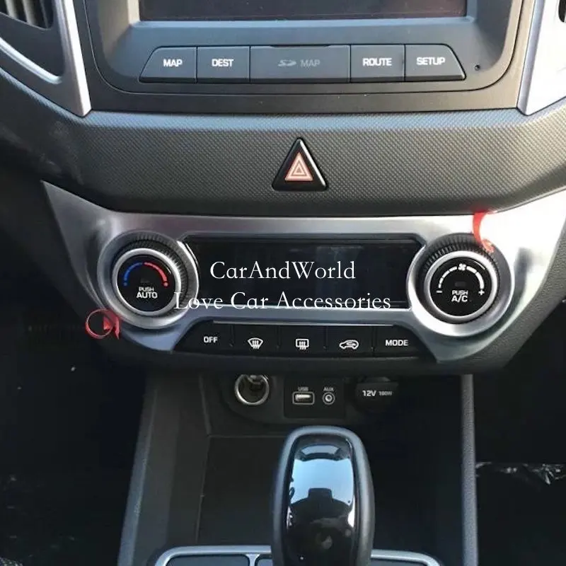Панель переключателя переменного тока для HYUNDAI ix25 Creta 2015 2018|Хромирование| |
