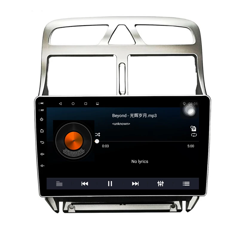 Android 9 1 автомобильный DVD мультимедийный плеер GPS навигация для peugeot 307 2004 до 2013 с