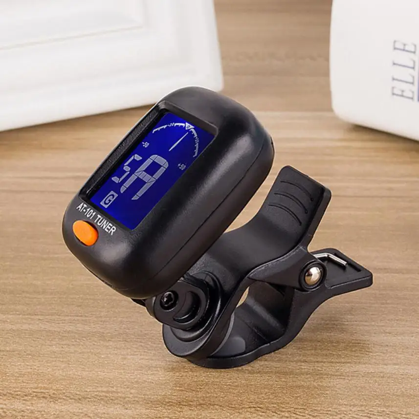 Цифровой хроматический ЖК тюнер Transer для басов гитар укулеле скрипки 18Mar27|Кабели