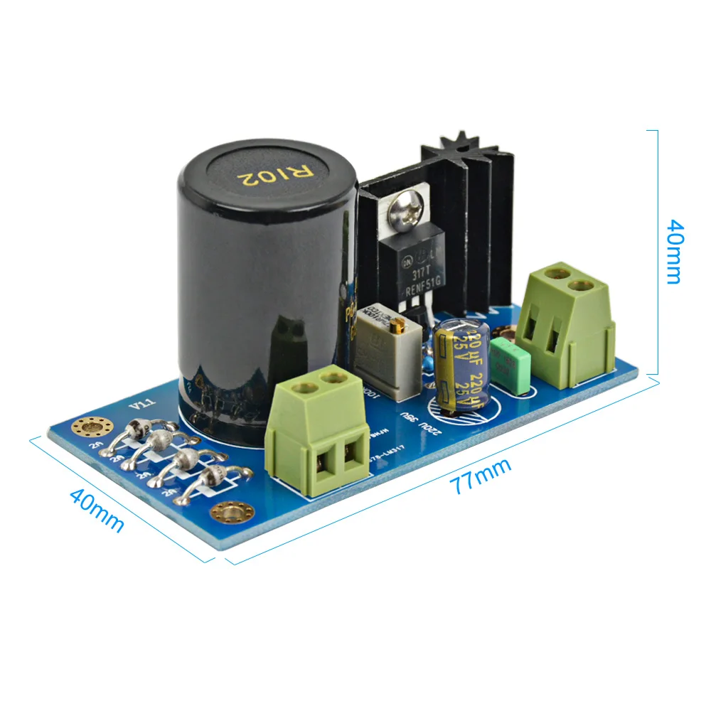 AIYIMA LM317+ TL431 Высокоточный Линейный Регулируемый блок питания переменного тока в постоянный модуль питания для усилителя