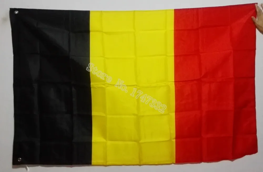 

Belgium Flag Europe National Flag All Over The World hot sell goods 3X5FT 150X90CM Banner brass metal holes