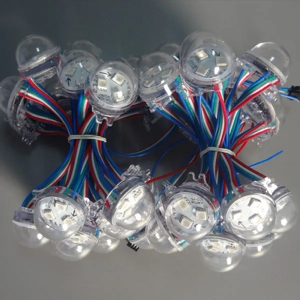 Пиксесветодиодный светодиод RGB WS2801 30 мм 3 светодиода SMD 5050 входной сигнал SPI 12 В