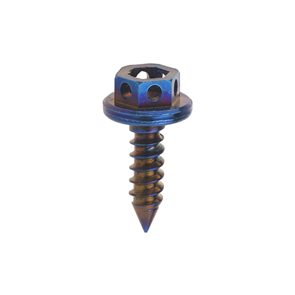 M5x15 Burn blue Титан M4x15 M5x15 17 20 мм самонарезающая Кнопка Torx болт с головкой для мотоцикла, автомобиля, велосипеда - Цвет: M5x15 Burn blue