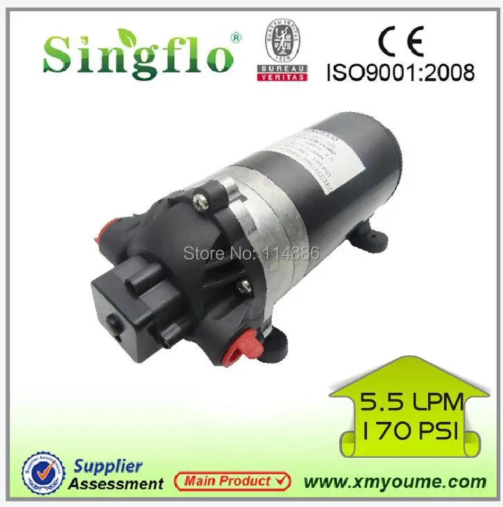 Singflo DP-160 12 В DC 5.5LPM 160Psi 10.5A высокого давления гидравлические туфли на высоком
