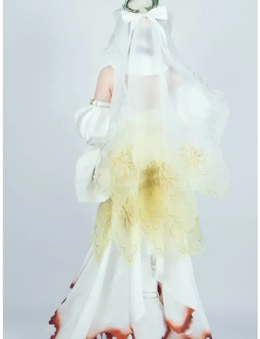 

Fate Fate/extra Nero Saber saber queen flower wedding dress cos dress FGO cos[lay costume with The chain *2 Free shipping