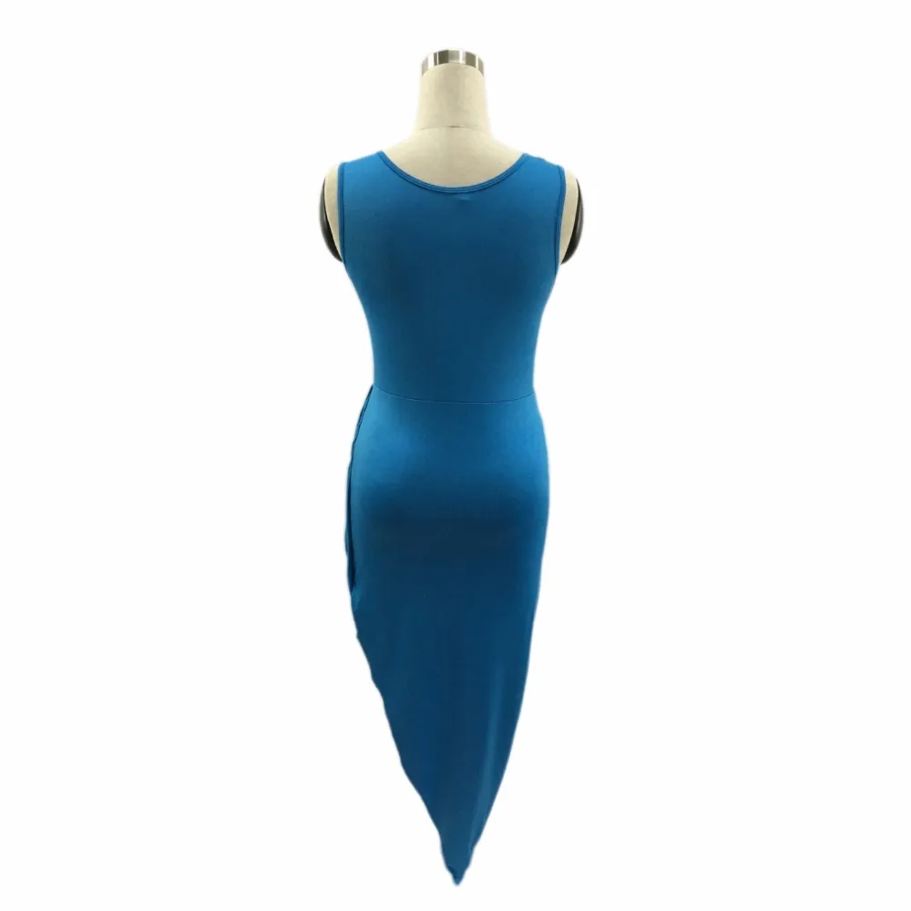 FD6517 женское сексуальное облегающее платье однотонное на бретелях без рукавов