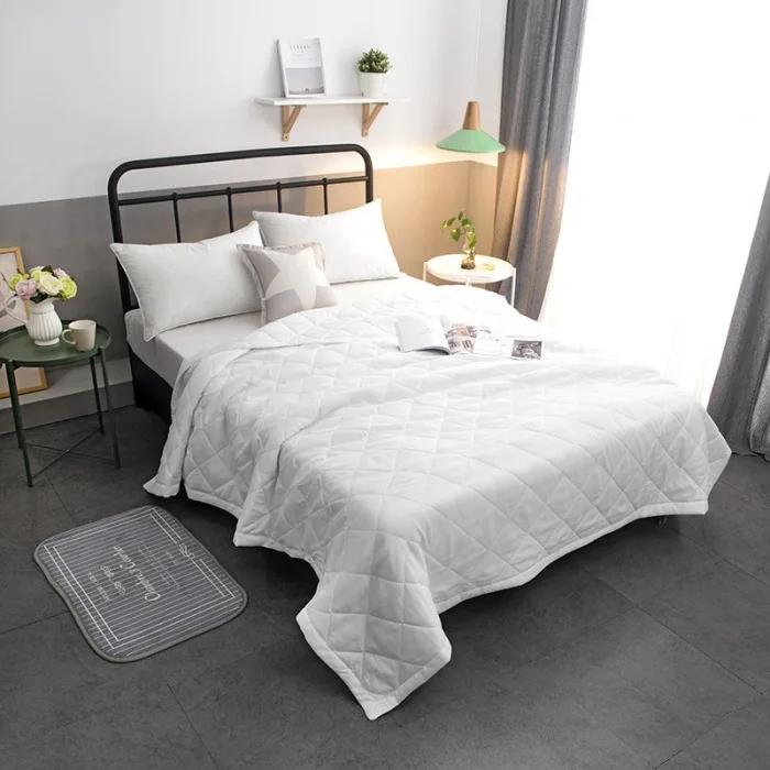 

New Solid pink white Bedspread Summer Quilt Blanket Comforter Bed Cover Quilting Home Textiles Suitable for Children adult 29