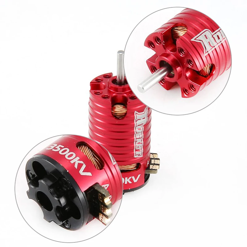 Rocket Mini 1410 1/24 кв 1/28 1/32 бесщеточный двигатель 18A ESC для Kyosho Mr03 Pro Atomic DRZ
