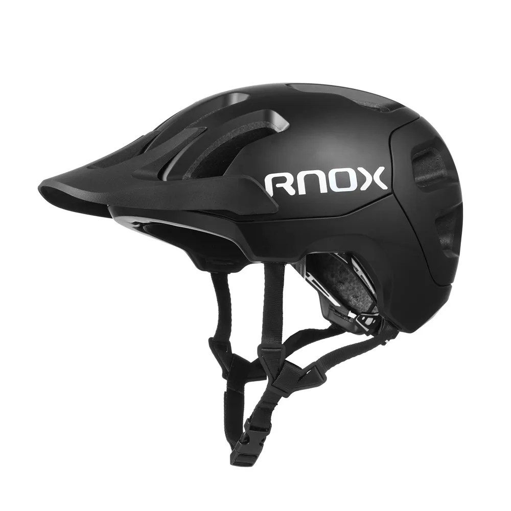 Black RNOX велосипедный шлем MTB EPS велосипедный шлем для взрослых Профессиональный дорожный и горный велосипедный шлем Casco Ciclismo 8 цветов - Цвет: Black
