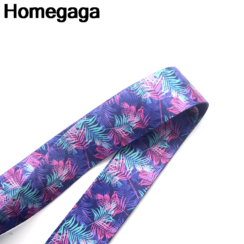 Homegaga фиолетовые цветы листья ремешки шеи ремень id значок держатели телефона ожерелье для ключей держатели значков тесьма D2129