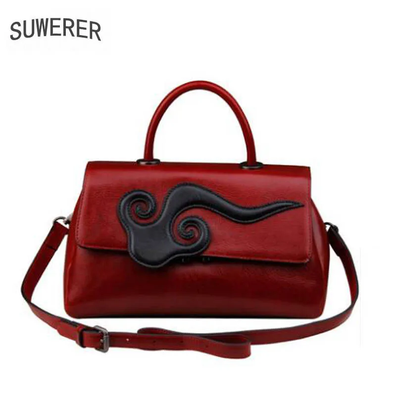 Новые женские сумки из натуральной кожи модные роскошные с облаками