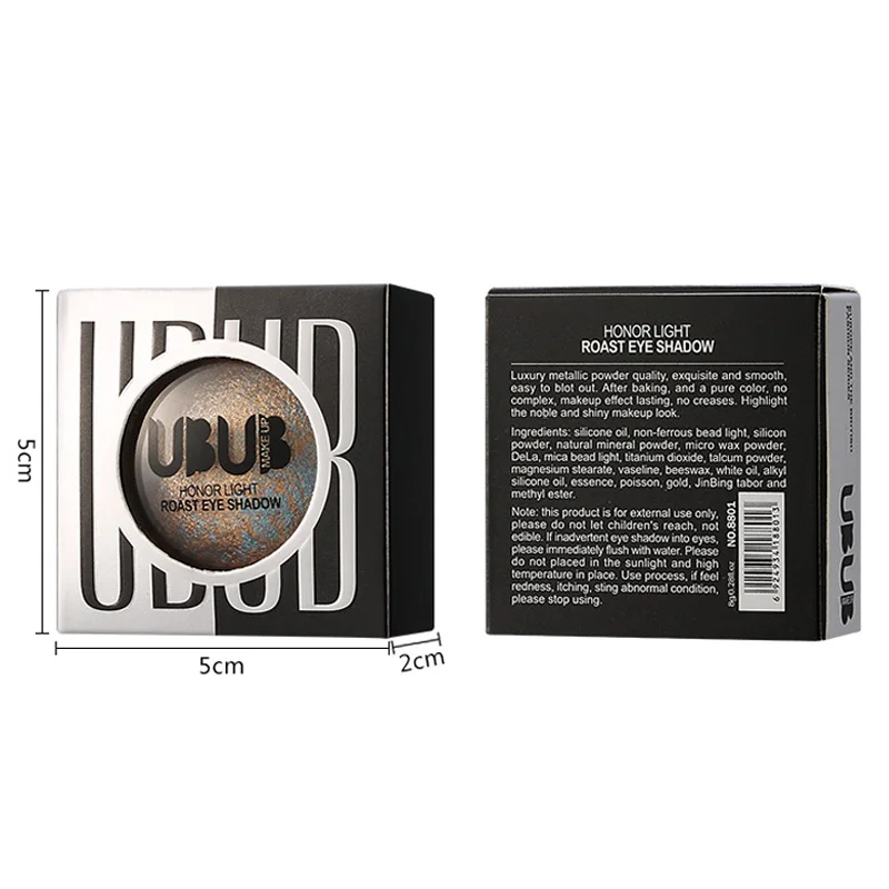 Палитра теней для век блестящие металлические одиночные запеченные тени Пудра