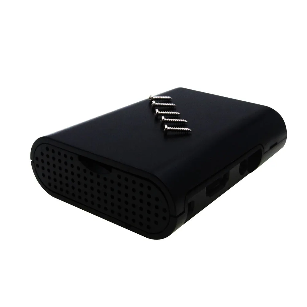 

1 шт., черный чехол-накладка для Raspberry Pi 3 2, корпус Корпуса, коробка из АБС-пластика