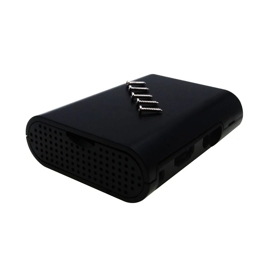 1 шт. черный чехол-накладка для Raspberry Pi 3 2 корпус Корпуса коробка из АБС-пластика |