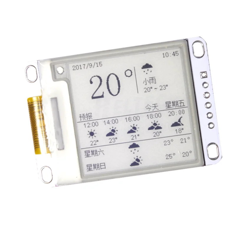 1.54 дюймовый e-Бумага Модуль 200*200 E-Ink Экран дисплея SPI широкий угол обзора
