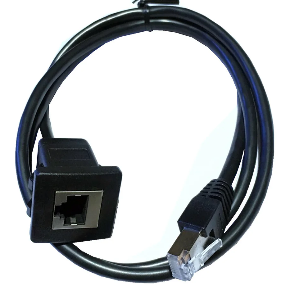 CAT5e RJ45 Штекерный к женскому штепсельный разъем Лицевая панель модуль