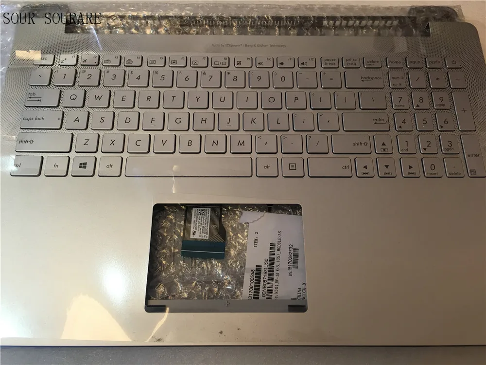 Чехол Four sourare для Asus N501 N501JW G501JW Silver C с английской клавиатурой|Сумки и чехлы