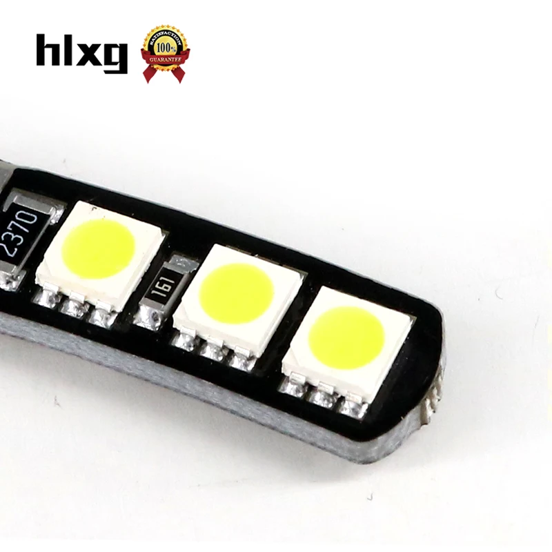 HLXG 10 шт. 6SMD T10 LED W5W 192 194 автомобильный клиновидный парковочный боковой свет