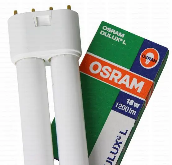Компактная флуоресцентная лампа DULUX L 18 Вт/840 2G11 холодный белый свет рт. Ст. д/л. Вт