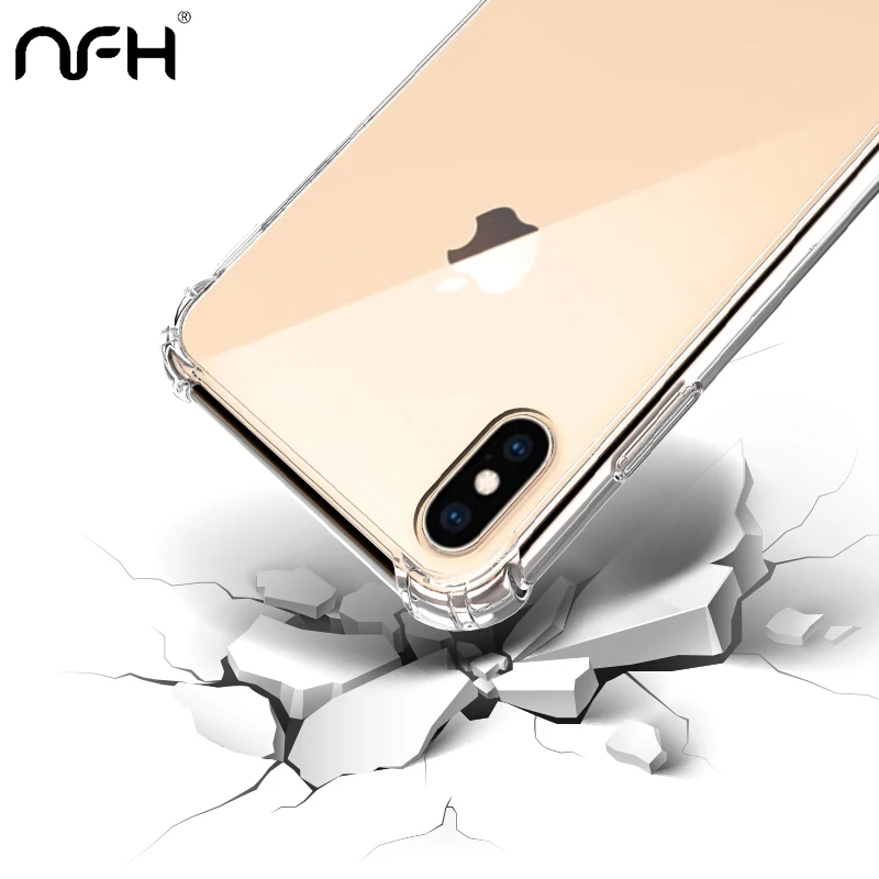 Shockproof Clear Soft Phone Case On the for iPhone X XS Max XR 6 s 6S 7 8 Plus 5 5S 11 Pro Silicone Luxury Cases Back Cover |