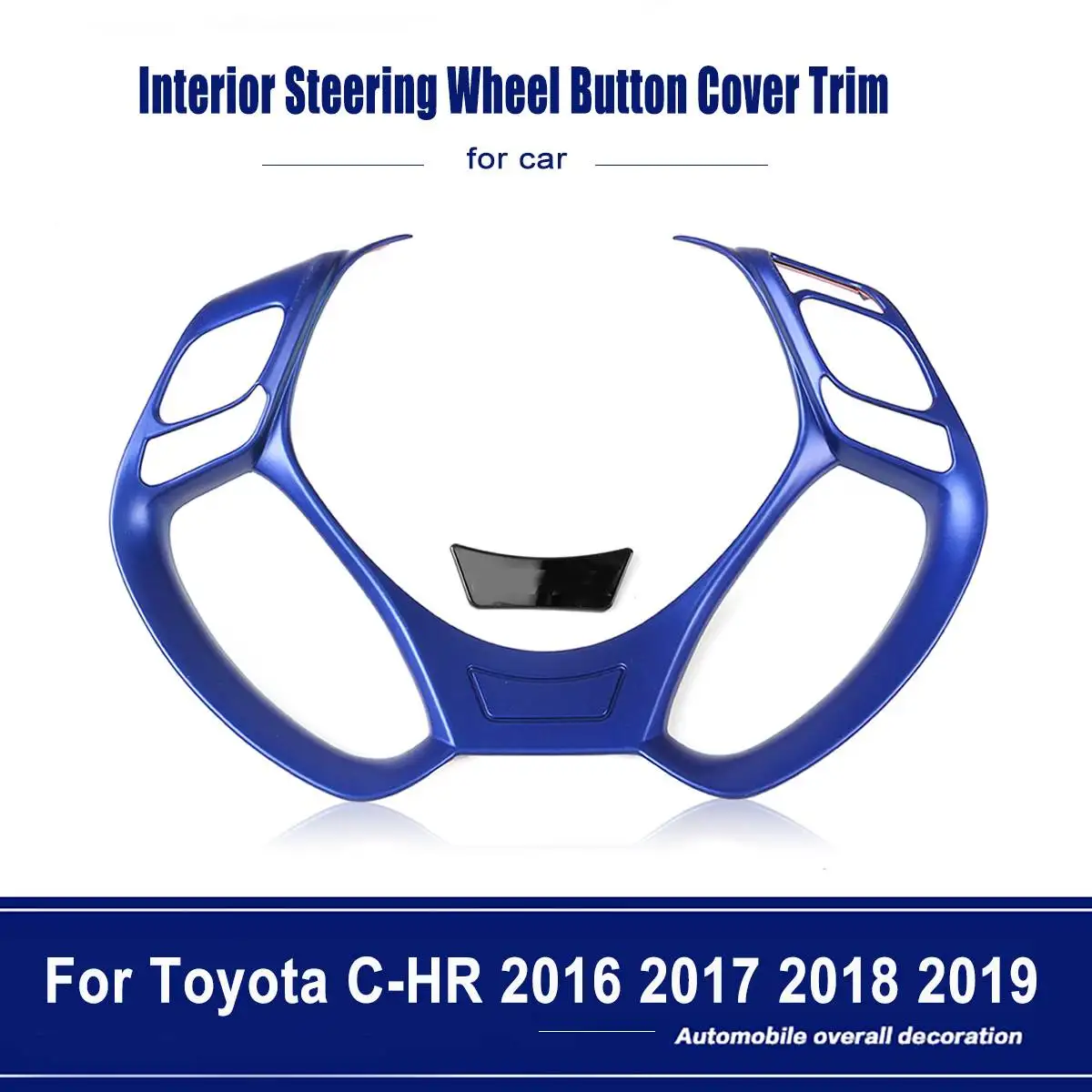Для Toyota C-HR Внутренняя крышка на рулевое колесо Накладка аксессуары для автомобиля интерьер каркас с отделкой