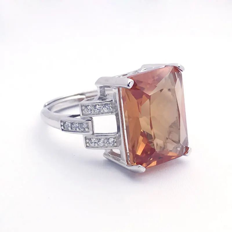 CSJ, большой камень, 13.5CT, кольцо из зултанита, Стерлинговое Серебро 925 пробы, Oct Cut, 12*16 мм, сотворено, Sultanite, хорошее ювелирное изделие для женщин, подарок на свадьбу