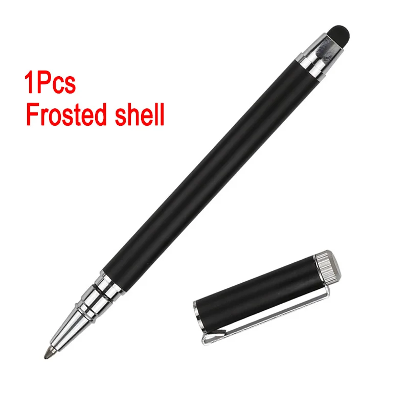 Емкостный 2в1 металлические шарики ручка сенсорный экран перо металлическое