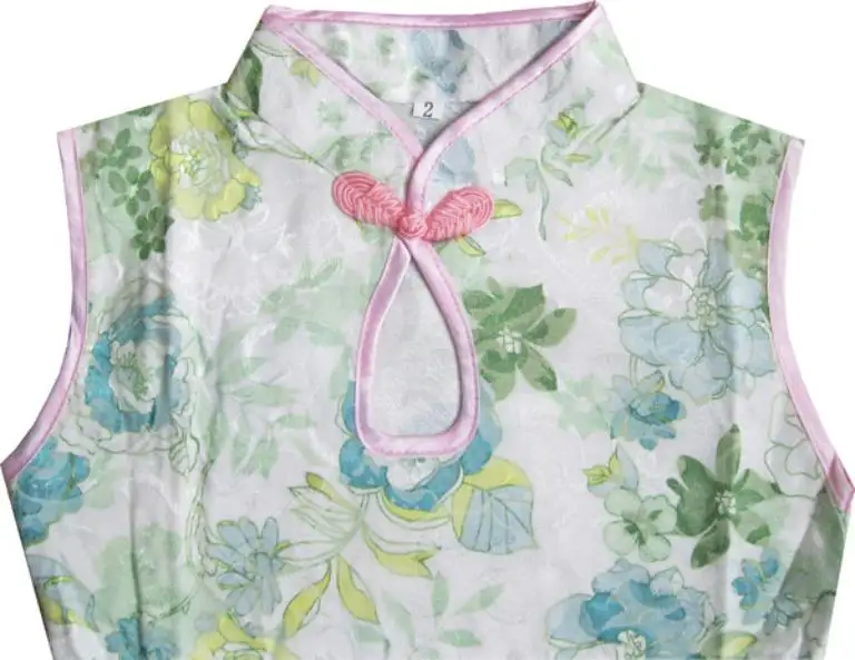 Sunny Fashion платья для девочек Cheongsam Цветочный Зеленый Детская одежда 2020 Лето
