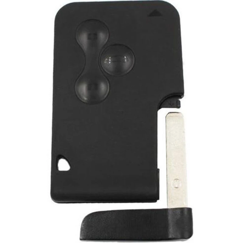 3 Button Smart Card For Renault Clio Logan Megane 2 Koleos Scenic Case Black Car Key Fob Shell With Small | Автомобили и