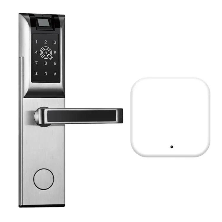 Gateway Smart Lock Eseye Умный Замок с отпечатком пальца, приложение без ключа, Bluetooth пароль для гостиницы, дома, электронный дверной замок - Цвет: Gateway Smart Lock