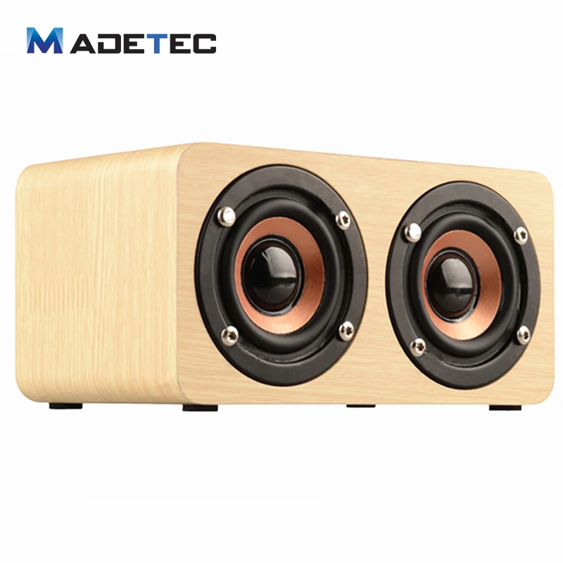 Madetec HiFi Беспроводной 3D двойной громко Колонки ретро классические деревянные