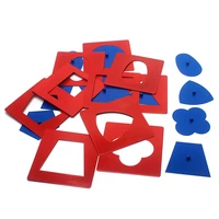 baby toys montessori materials professional quality metal insets set10 early childhood education preschool geometrical shapes