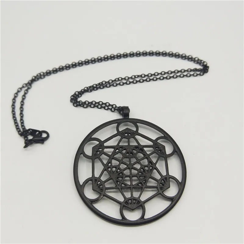 

Новинка, кулон Metatron's Cube, посеребренные ожерелья и подвески для женщин, модные ювелирные изделия, Прямая поставка