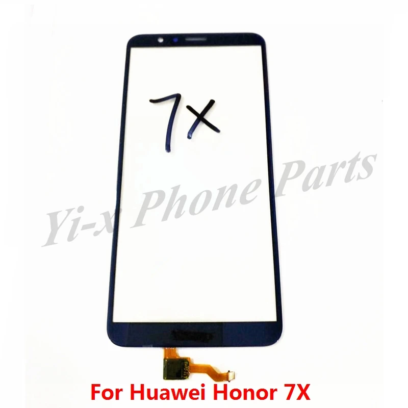 

Touch Screen Sensor Digitizer Glass lens For Huawei Honor 7X Front Replacement Parts with White/Black/Gold/Blue