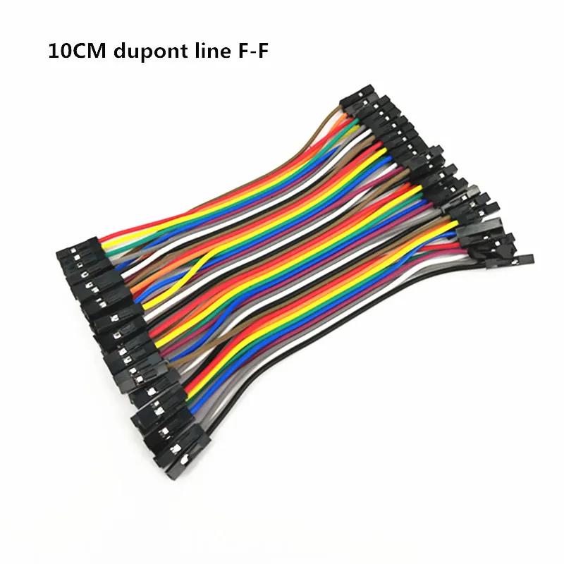 40 шт. 10 см Dupont линии Женский Перейти Провода кабель F diy макет для arduino|Монтажный